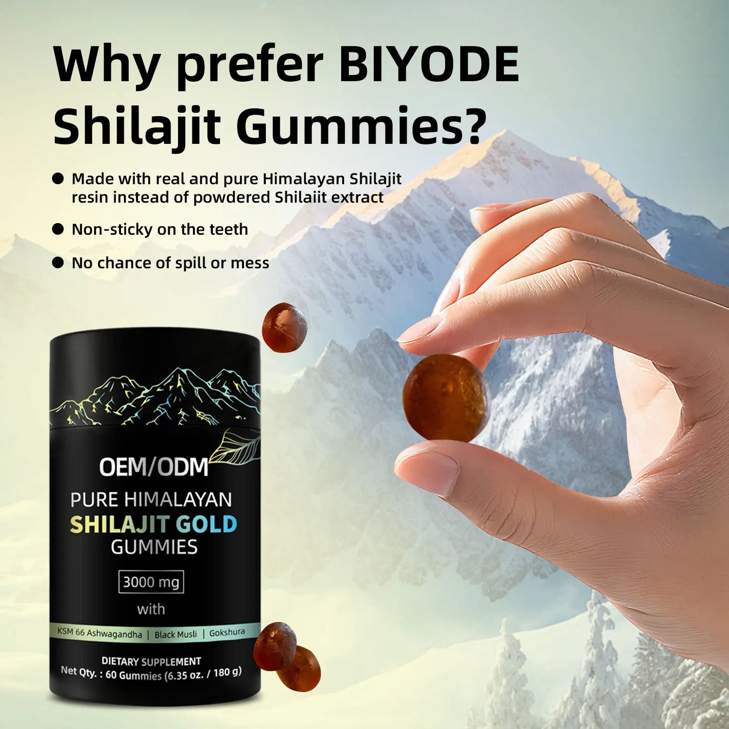 Shilajit Gummies - Vegetarian Formula for Immune Support, Nutritional Balance, and Energy Maintenance