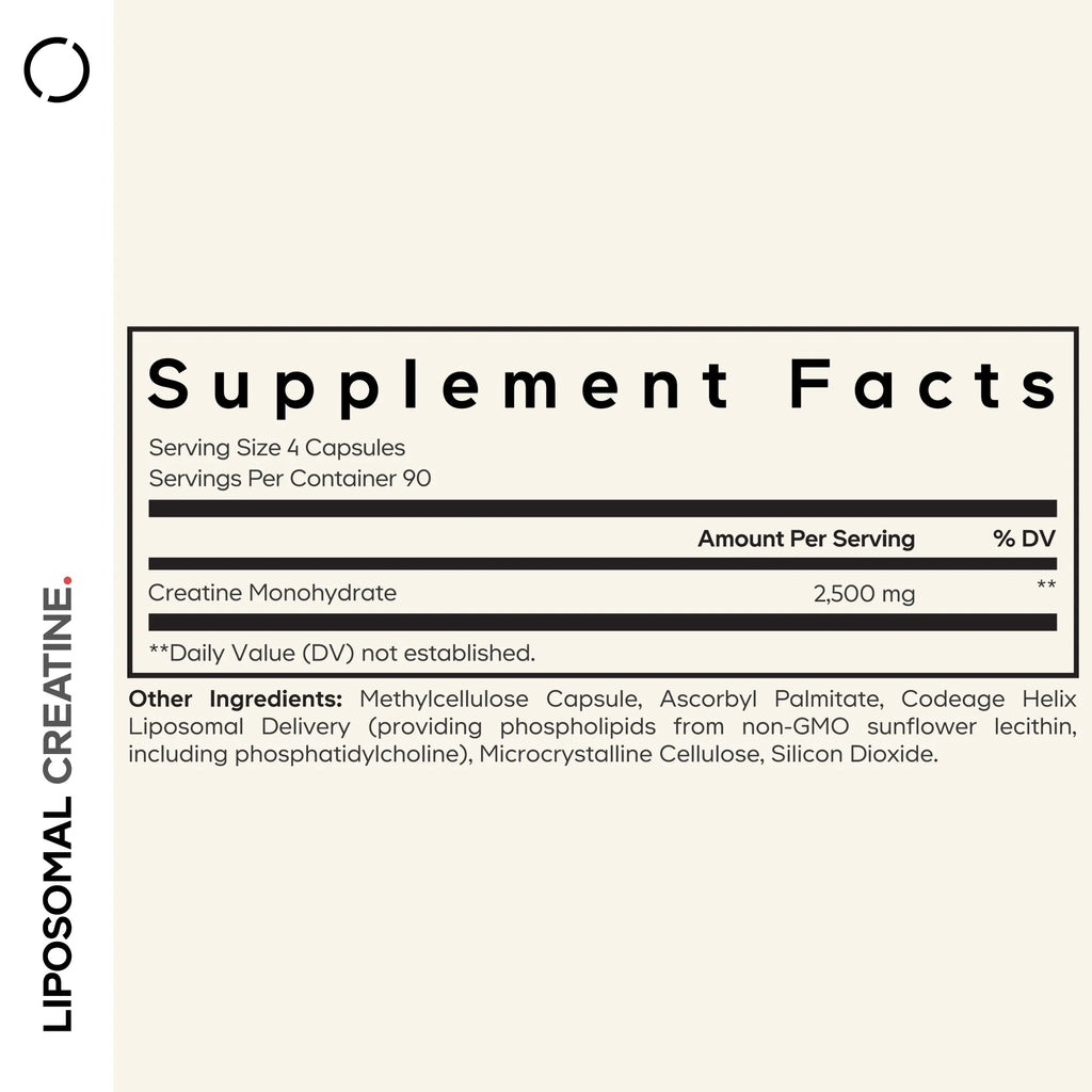 Codeage Liposomal Creatine – Premium Micronized Creatine for Strength, Performance & Rec