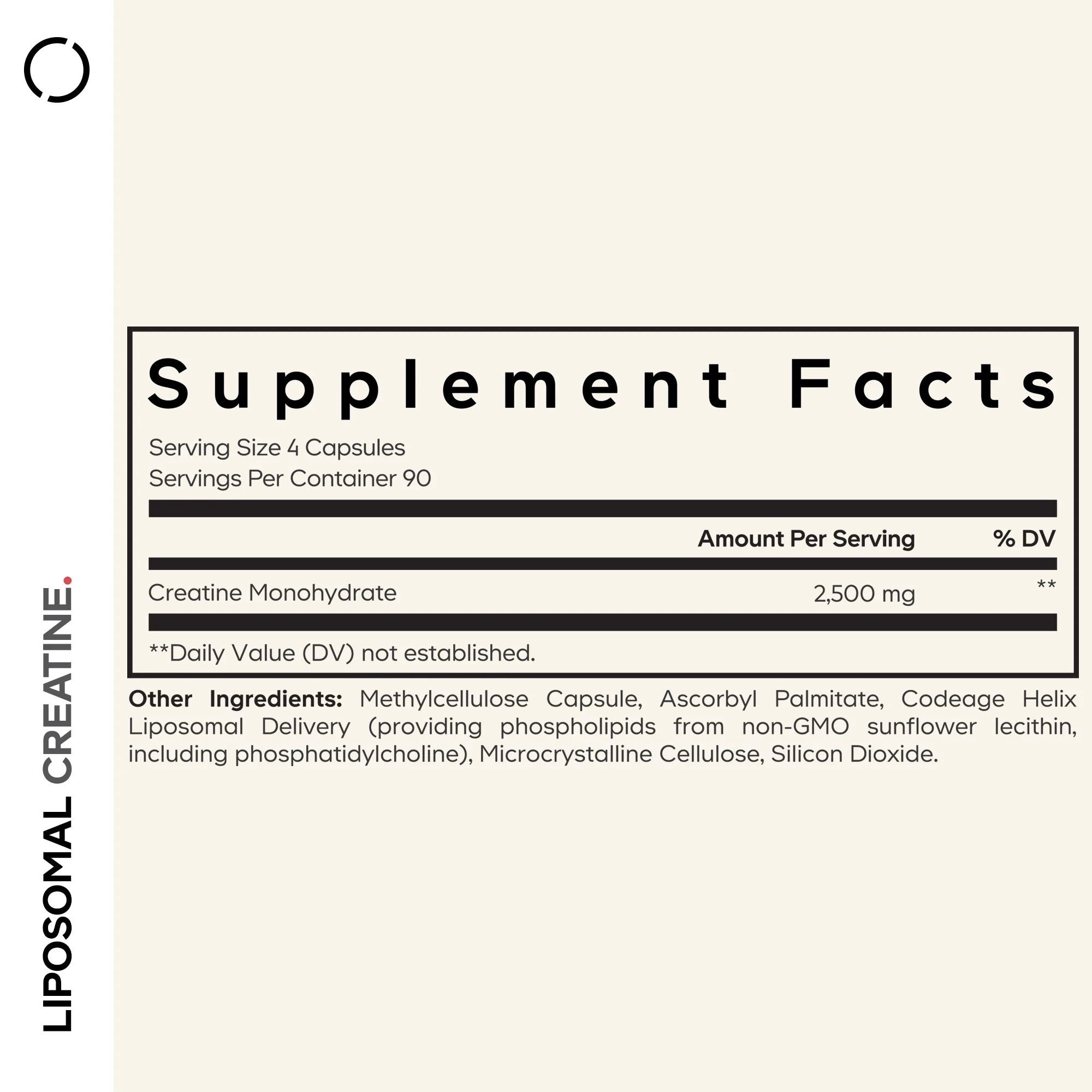 Codeage Liposomal Creatine – Premium Micronized Creatine for Strength, Performance & Rec