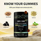 Shilajit Gummies - Vegetarian Formula for Immune Support, Nutritional Balance, and Energy Maintenance