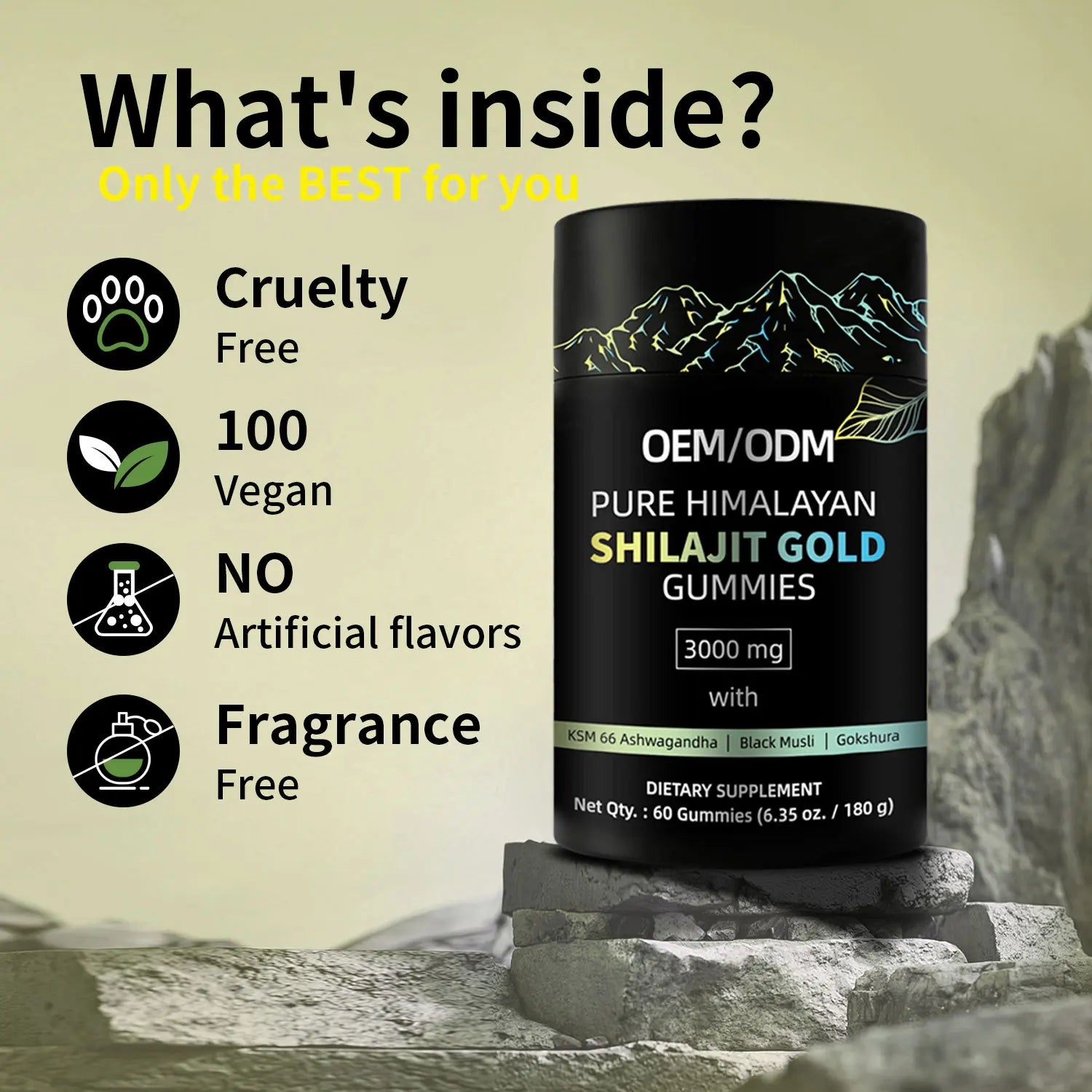 Shilajit Gummies - Vegetarian Formula for Immune Support, Nutritional Balance, and Energy Maintenance