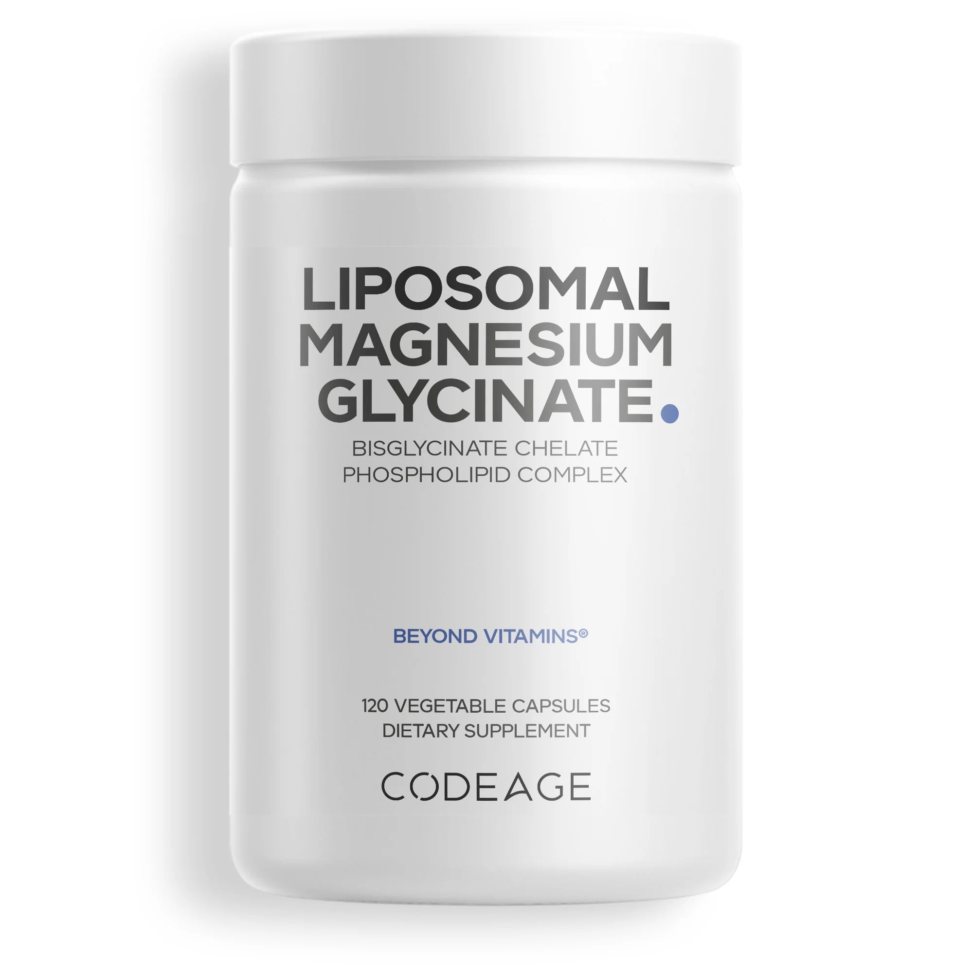 Liposomal Magnesium Bisglycinate Chelate Mineral Supplement, Phospholipids, 120 Ct